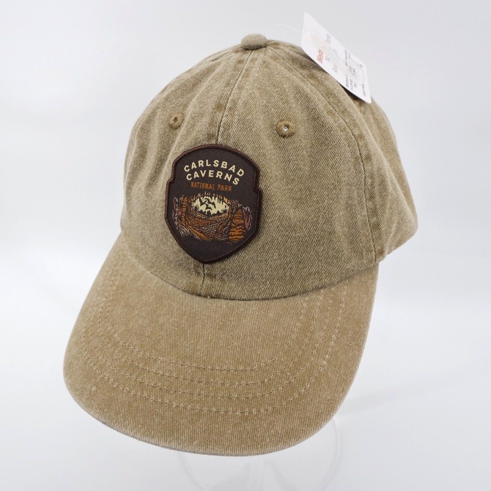 NEW Western National Parks Carlsbad Caverns Patch Hat Tan Unisex OSFA